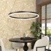 Φωτιστικό Κρεμαστό Φ80cm Στρογγυλό LED 36W 230V 3600lm CCT Dimmable 6095-ΑΒ-BL